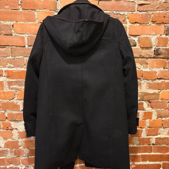 J.Crew Black Melton Wool Jacket size 12 - Picture 2 of 3